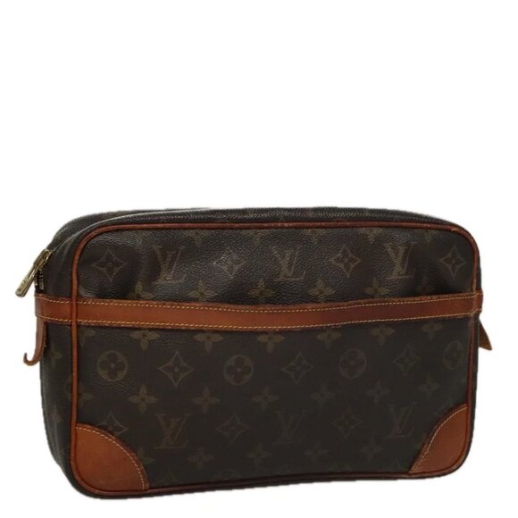 LOUIS VUITTON Monogram Compiegne 28 Clutch Bag M51845 LV Auth 109325 - Picture 1 of 15